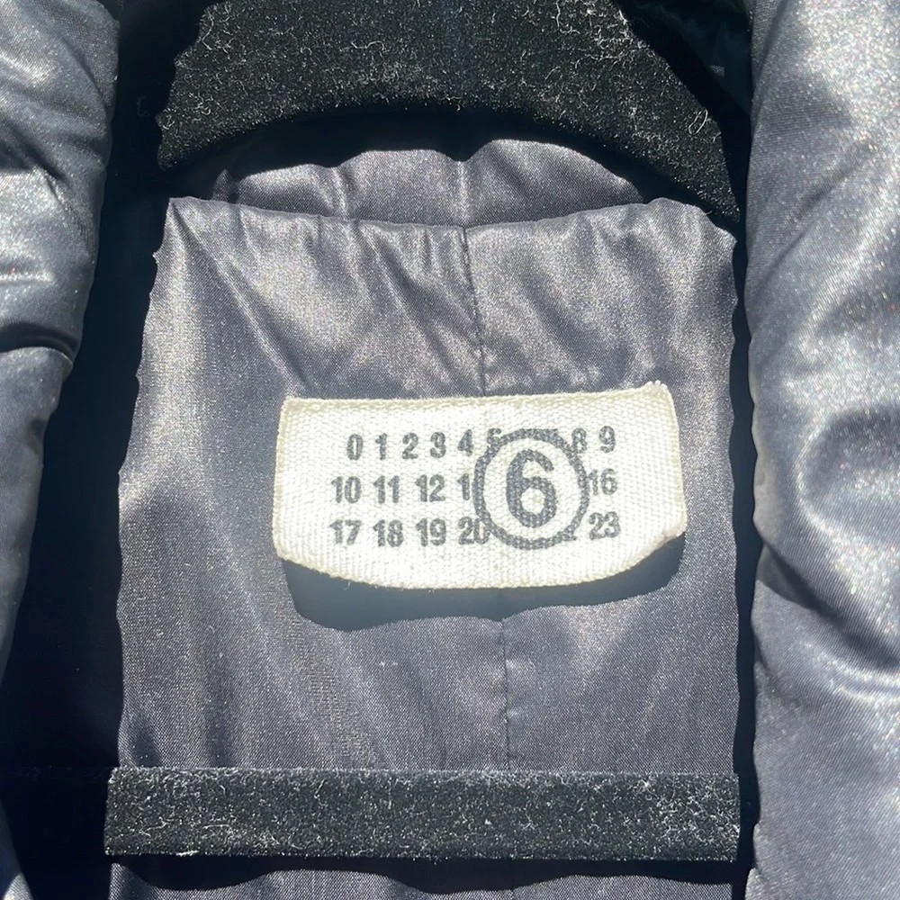 MM6 MAISON MARGIELA PUFFER LONGLINE COAT SIZE 42 - Picture 3 of 8